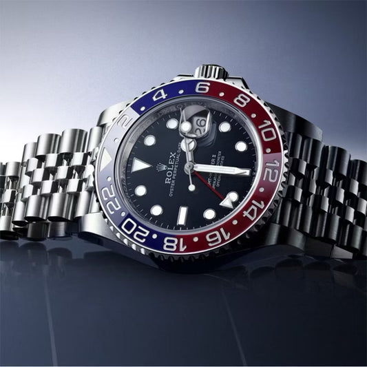 Rolex submarine red and blue